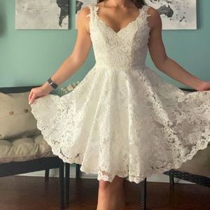 Sherri Hill short lace wedding dress or pageant dress size 2